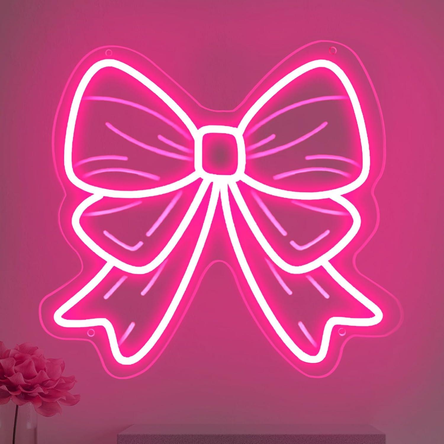 Elegant Decor & Lighting Llc - Bow Neon Signs USB Dimmable LED