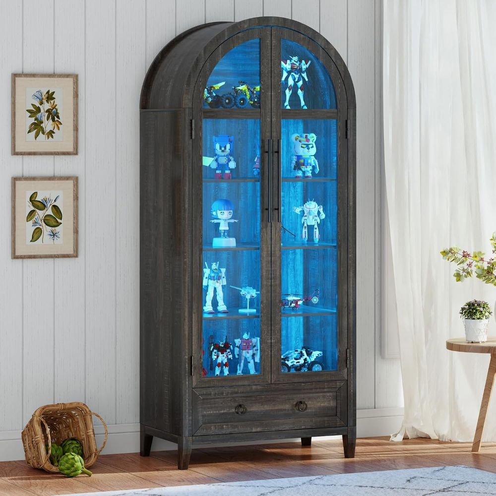 73 Arched Glass Display Cabine - đánh giá và giá Lighting & Home Decor Studio Photos