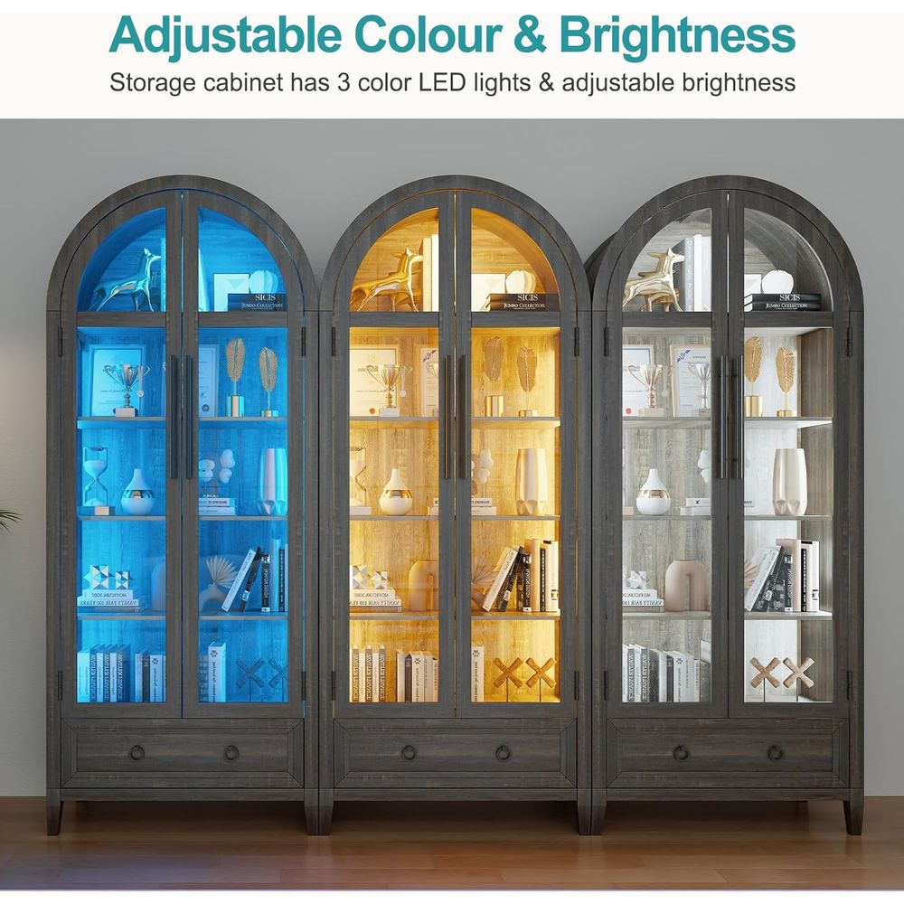 73 Arched Glass Display Cabine - đánh giá và giá Lighting & Home Decor Studio Photos