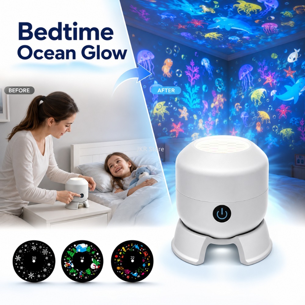 360 Rotating LED Starry Ocean  - đánh giá và giá Ambient Lighting Decor For Room