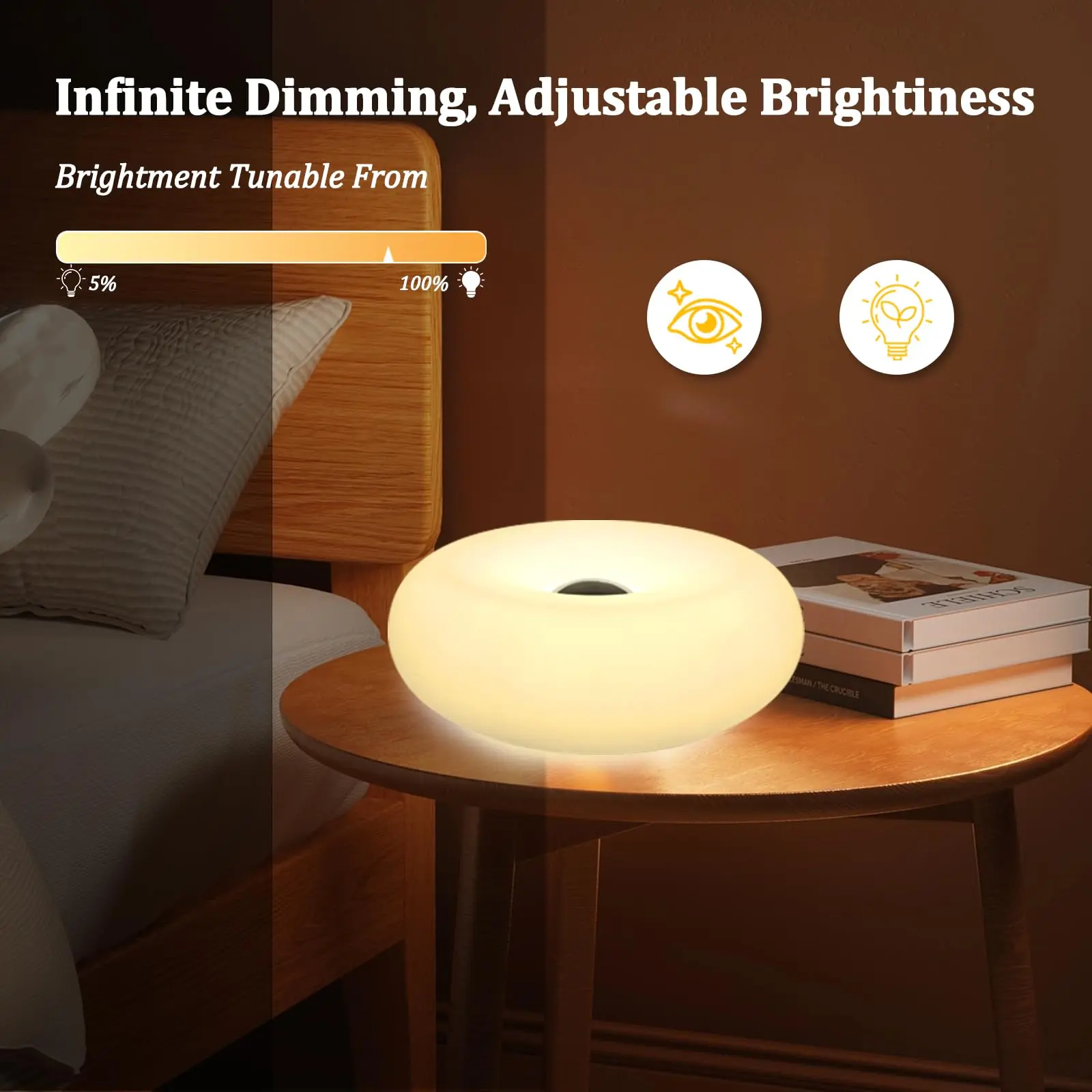 RGB Donut Lamp,Plug-in Bedside - đánh giá và giá Ambient Lighting Decor For Room