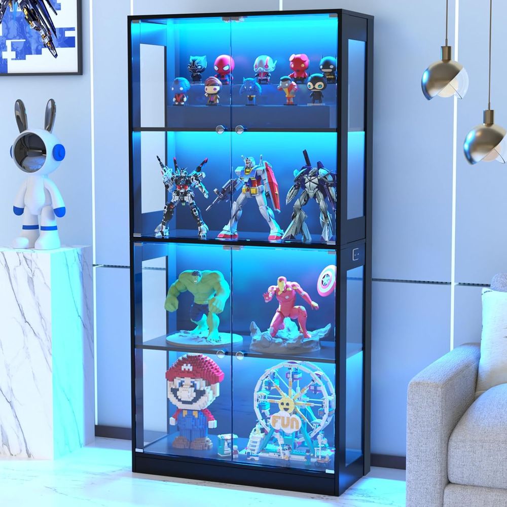 65 Glass Door Display Cabinet, - đánh giá và giá Lighting & Home Decor Studio Photos