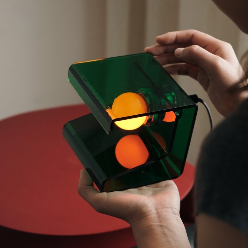Modern Acrylic Cube Table Lamp - đánh giá và giá Ambient Lighting Decor For Room