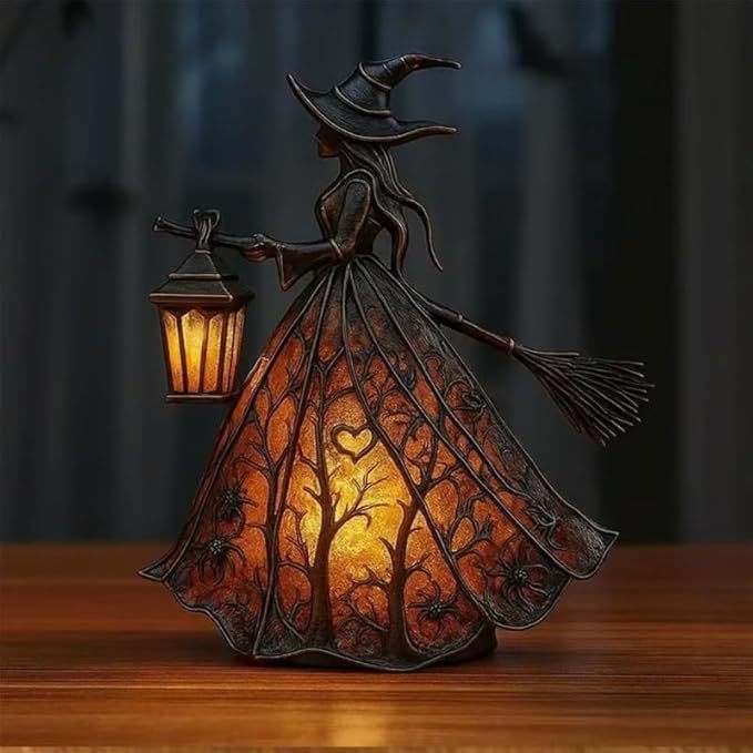 Witch Resin Tabletop Night Lig - đánh giá và giá Lighting Decorative