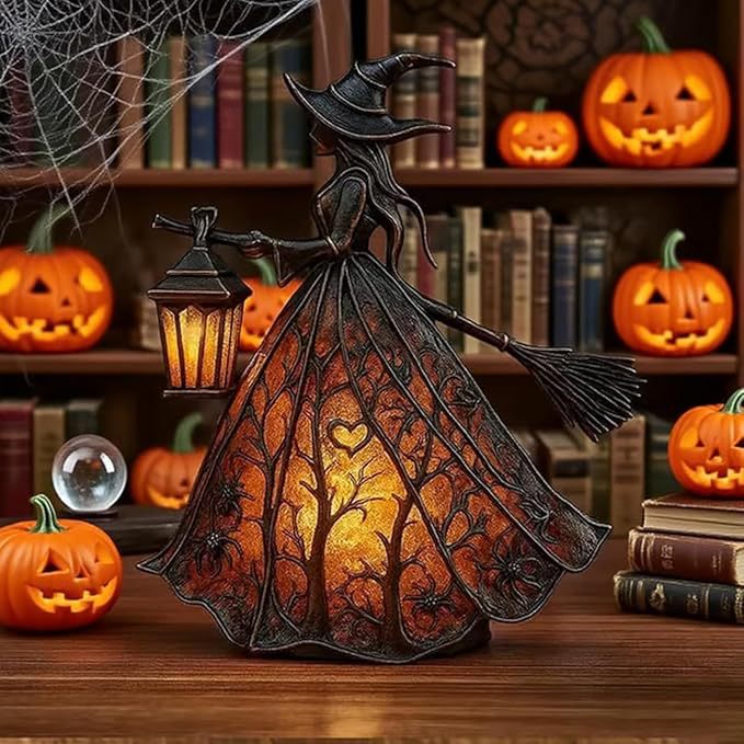 Witch Resin Tabletop Night Lig - đánh giá và giá Lighting Decorative