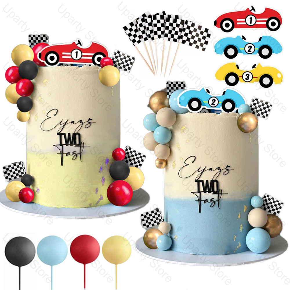 33Pcs Race Car Cake Toppers Bl - đánh giá và giá Lighting Mcqueen Birthday Decor