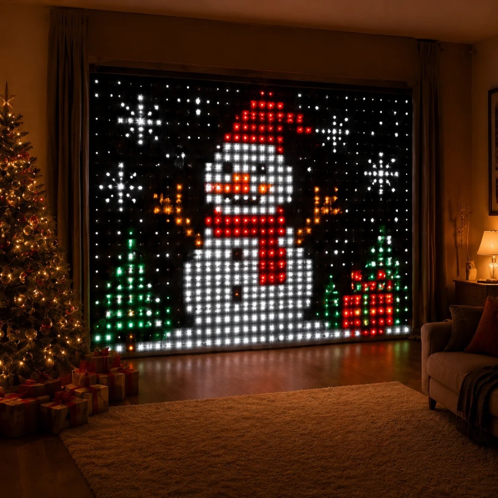 LED Pixel Curtain Lights Bluet - đánh giá và giá Lighting Decor For Home