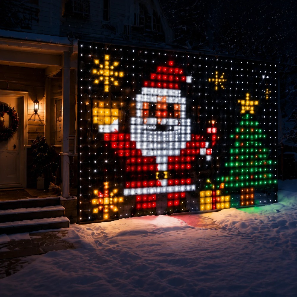 LED Pixel Curtain Lights Bluet - đánh giá và giá Lighting Decor For Home