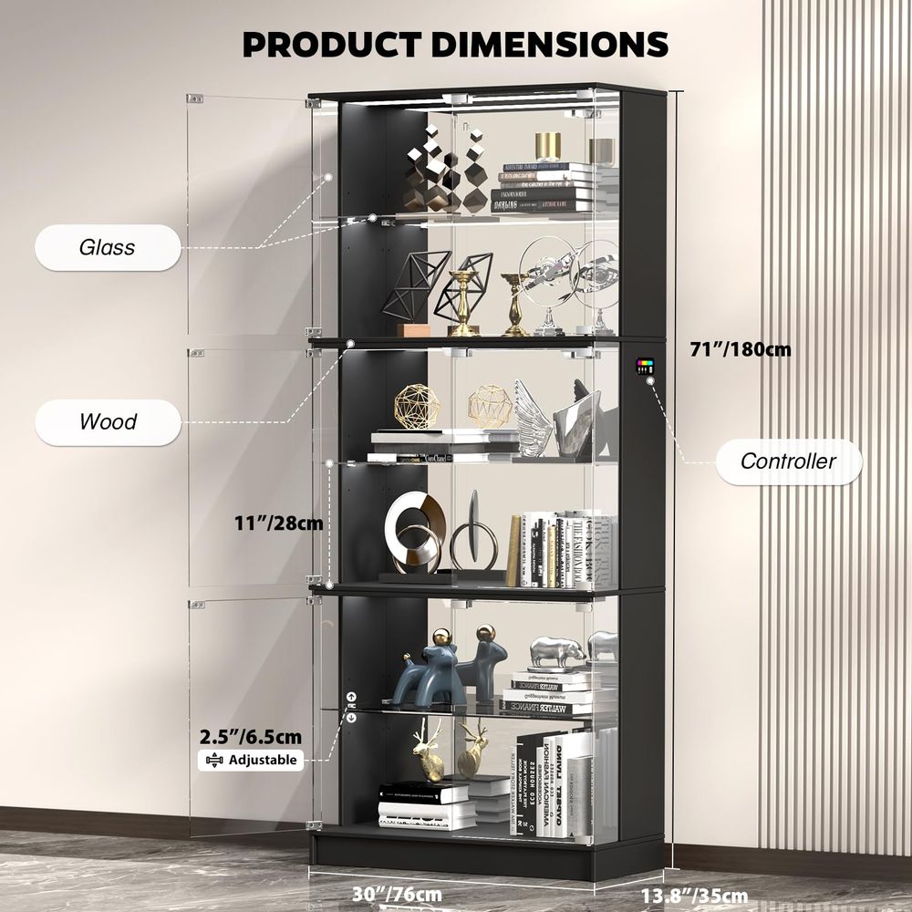 Display Cabinet with Glass Doo - đánh giá và giá Lighting & Home Decor Studio Photos