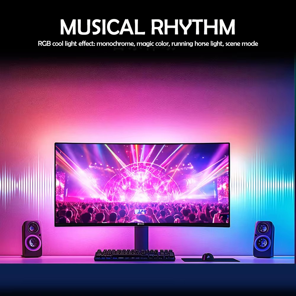 RGB Gaming Lights Strip Monito - đánh giá và giá Ambient Lighting Decor For Room
