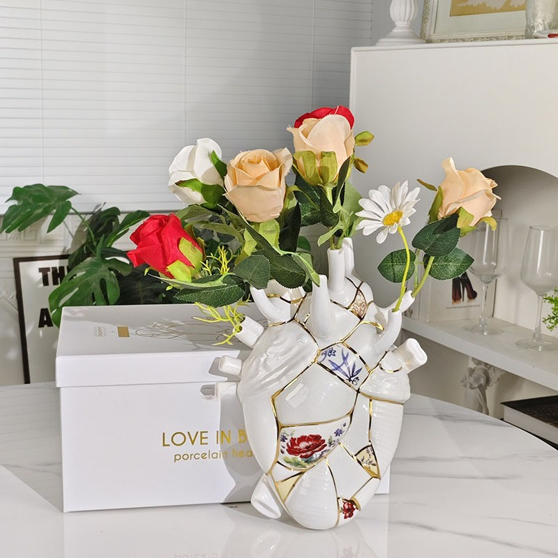Heart vase Living room wine ca - đánh giá và giá Lighting Decor For Living Room