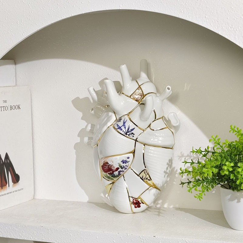 Heart vase Living room wine ca - đánh giá và giá Lighting Decor For Living Room