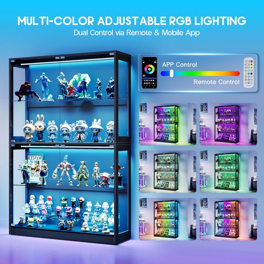 Cabinet with LED Light Strips, - đánh giá và giá Lighting & Home Decor Studio Photos