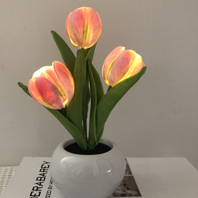 Tulip LED Lamp Night Simulatio - đánh giá và giá Ambient Lighting Decor For Room