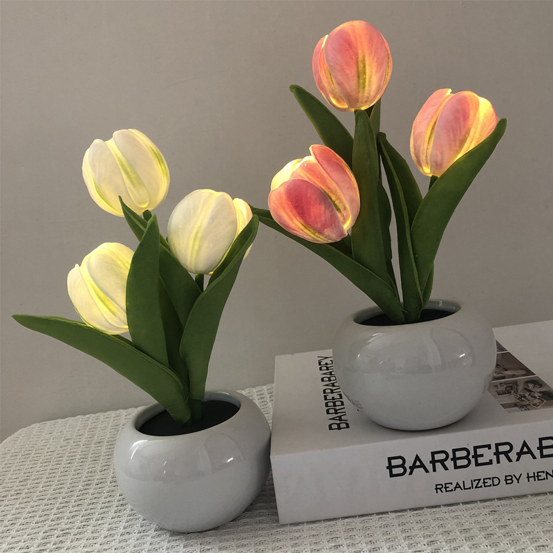 Tulip LED Lamp Night Simulatio - đánh giá và giá Ambient Lighting Decor For Room