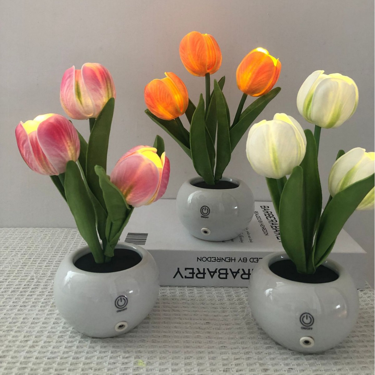 Tulip LED Lamp Night Simulatio - đánh giá và giá Ambient Lighting Decor For Room