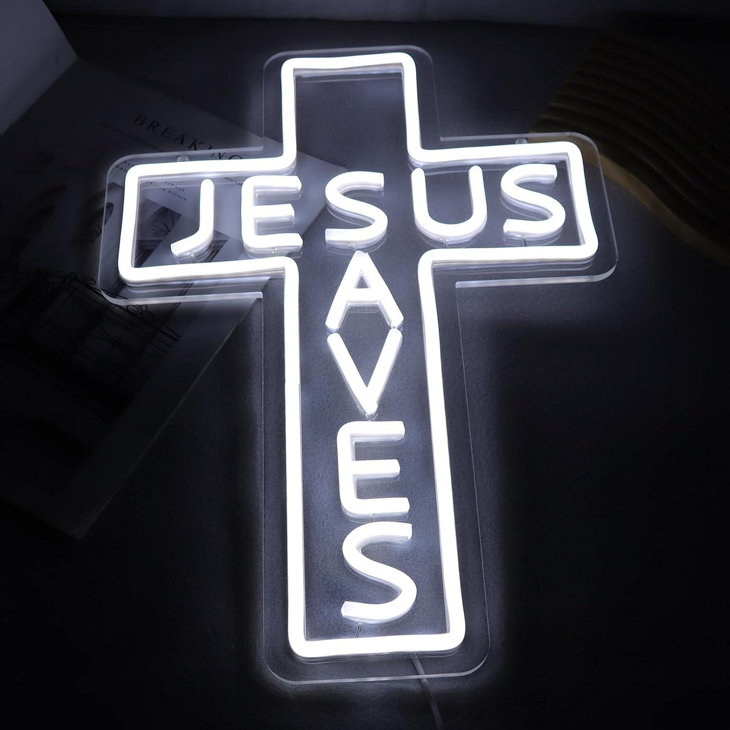 Jesus Saves Cross Neon Signs U - đánh giá và giá Lighting Decor For Living Room