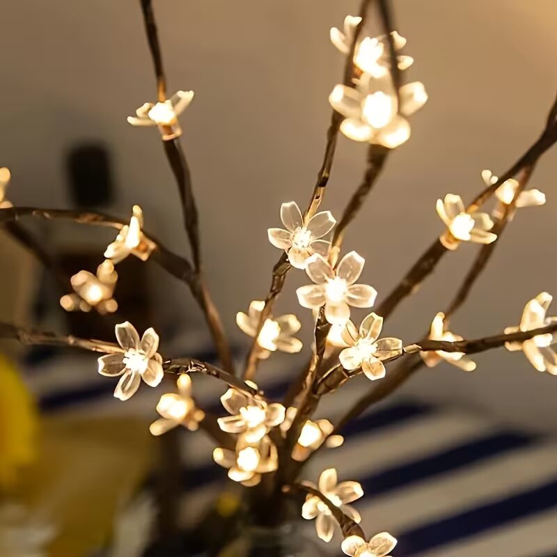 1/2PC 20LED Cherry Blossom Tre - đánh giá và giá Lighting Decor For Home