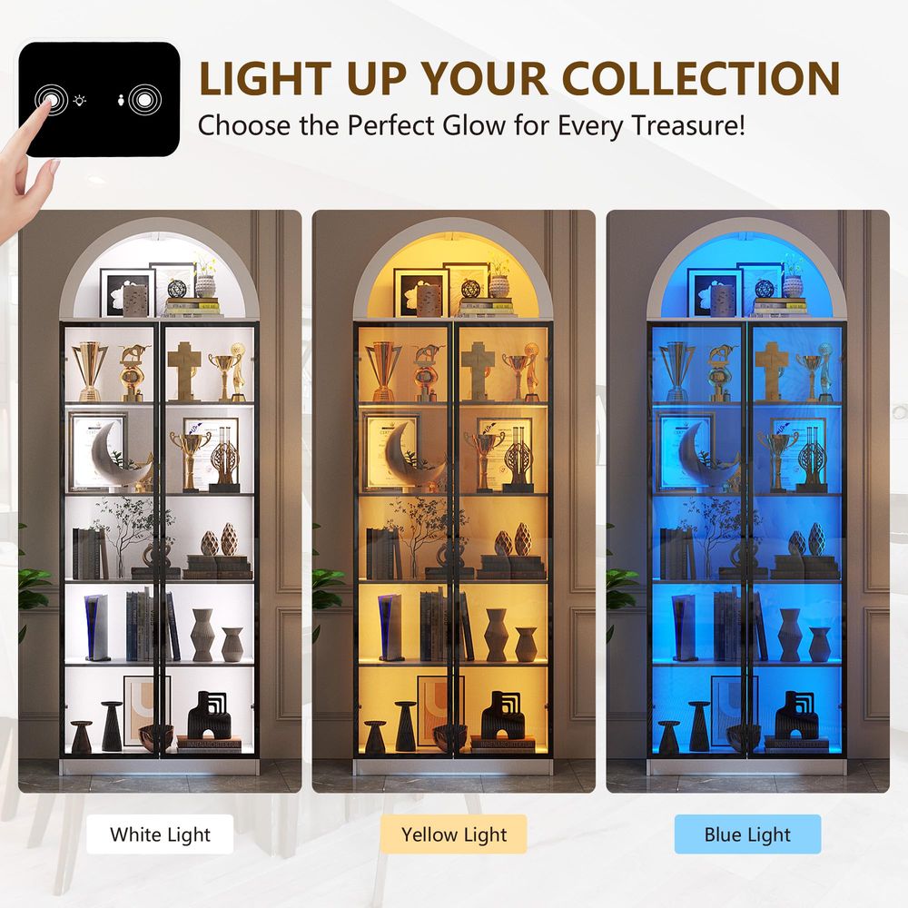 Display Cabinet with Doors and - đánh giá và giá Lighting & Home Decor Studio Photos