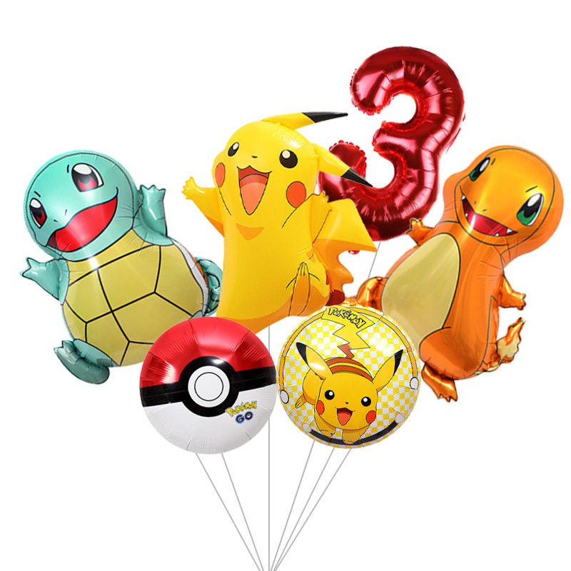 Pokemon Theme Party Balloons K - đánh giá và giá Lighting Mcqueen Birthday Decor