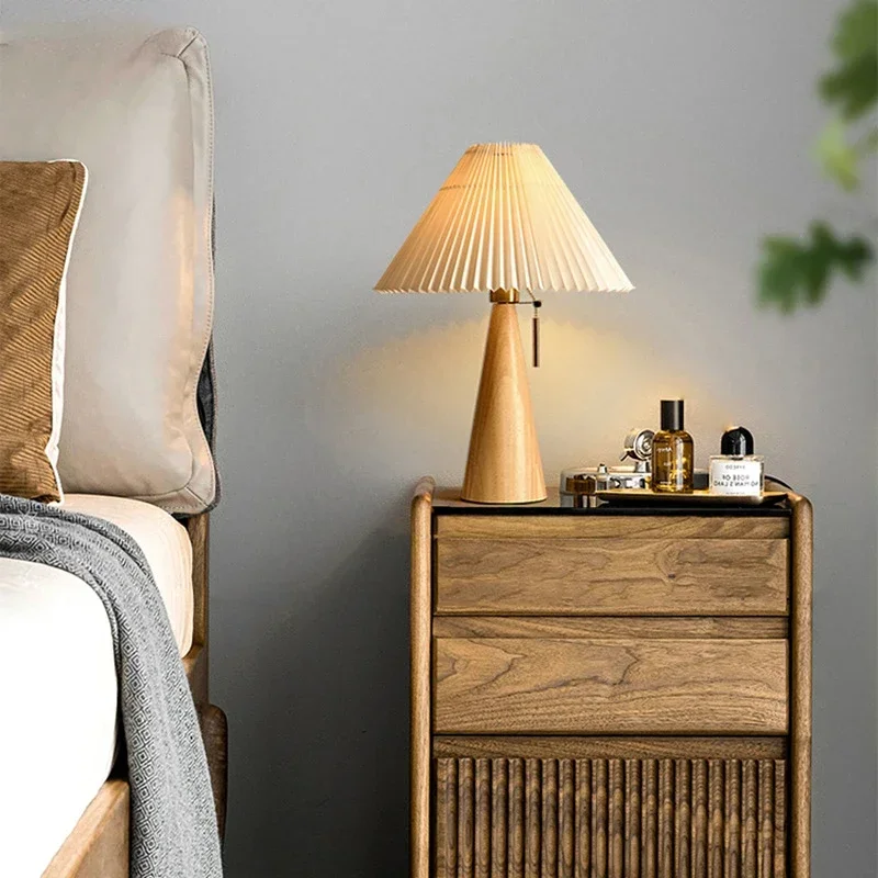 Retro Pleated Table Lamp Nordi - đánh giá và giá Lighting Decor For Home