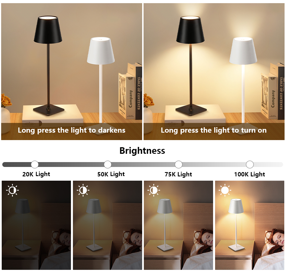 LED Rechargeable Desk Light Wi - đánh giá và giá Lighting Decorative