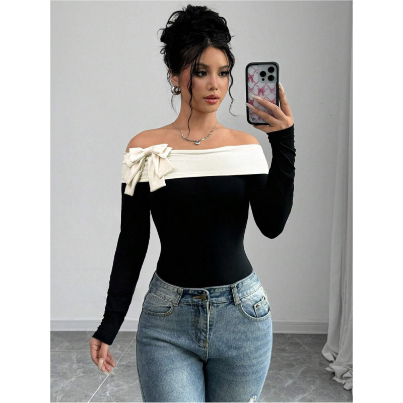 Bowknot Decor Off Shoulder Bod - đánh giá và giá Elegant Decor & Lighting Llc
