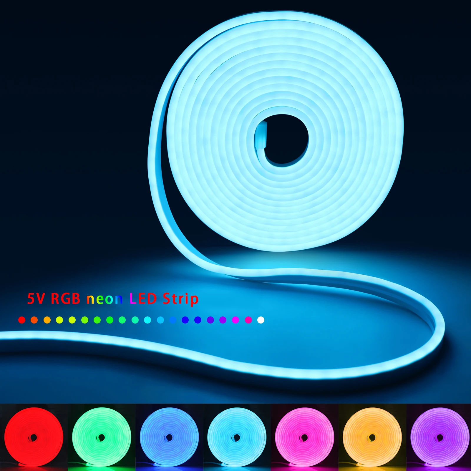 1-5m RGB LED Neon Strip Light  - đánh giá và giá Lighting Decor For Home