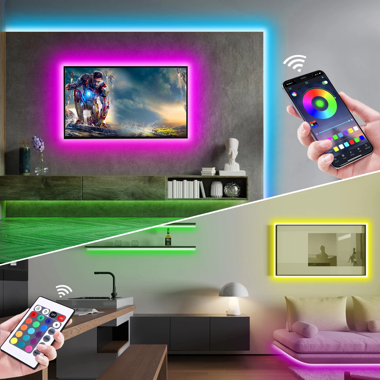 1-5m RGB LED Neon Strip Light  - đánh giá và giá Lighting Decor For Home